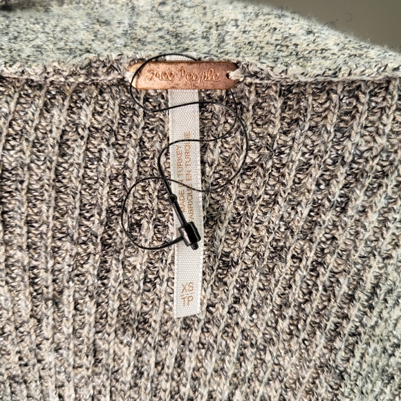 NWOT Free People Boatneck Drop Shoulder Sweater size XSmall - Picture 3 of 5